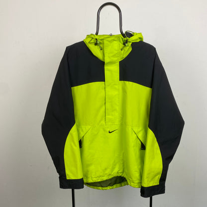90s Nike ACG Waterproof Coat Windbreaker Jacket Green Medium