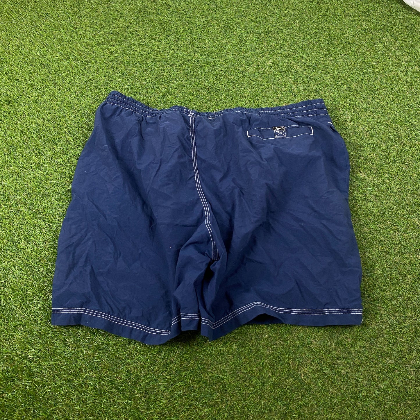 Retro Reebok Swim Shorts Blue XL