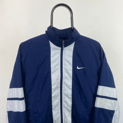 90s Nike Windbreaker Jacket Blue Medium