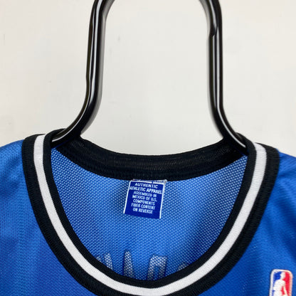 Retro Champion Orlando Magic Hardaway Basketball Vest T-Shirt Blue Small