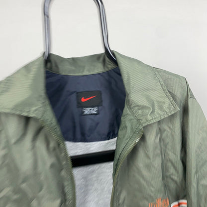 90s Nike Windbreaker Jacket Green Large