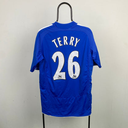 00s Adidas Terry Chelsea Football Shirt T-Shirt Blue XL