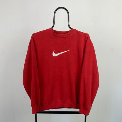 00s Nike Sweatshirt Red Small