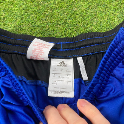 00s Adidas Basketball Shorts Blue Small
