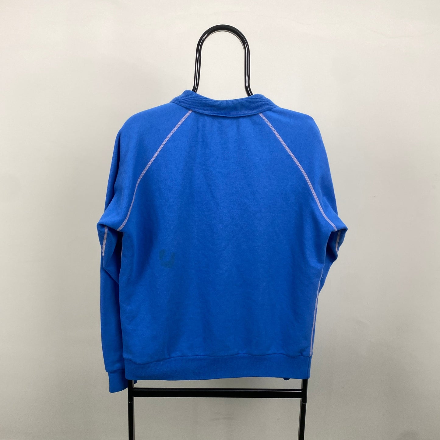 80s Nike John McEnroe Checkerboard Sweatshirt Blue Medium