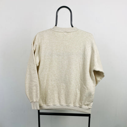 Retro Animal Woodland Sweatshirt Brown Small