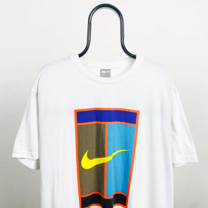 00s Nike Court Tennis T-Shirt White XXL