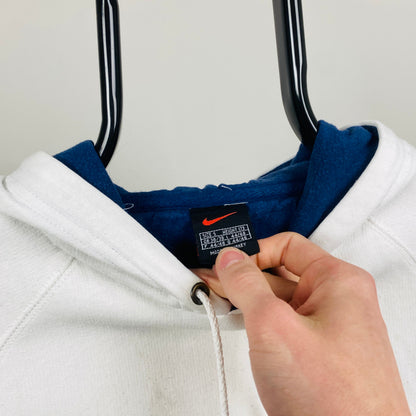 90s Nike Hoodie White Small