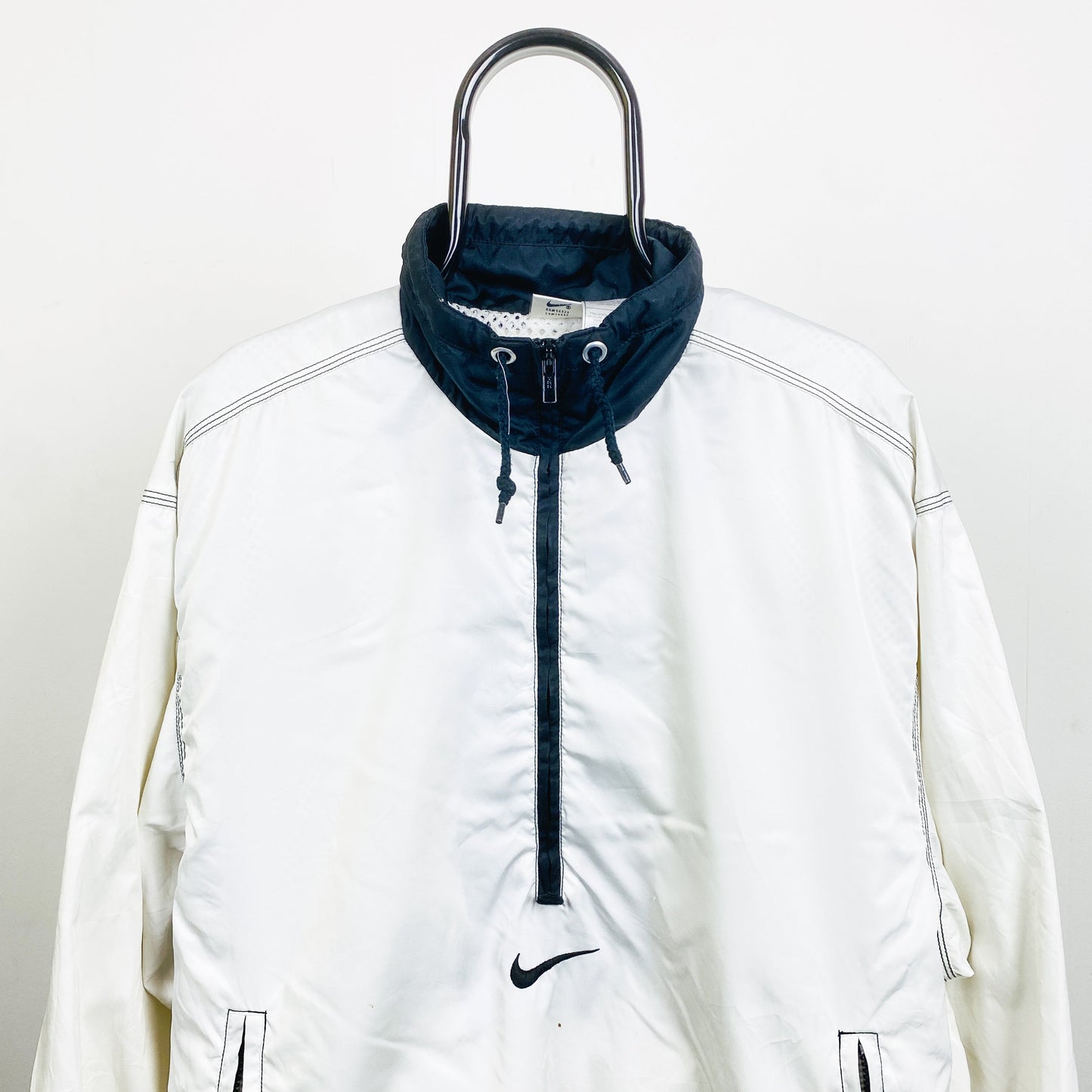 90s Nike Windbreaker Jacket White Small