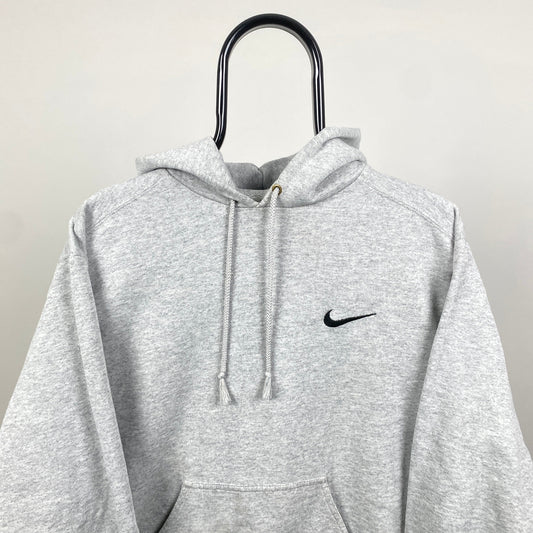 90s Nike Heavyweight Hoodie Grey Small