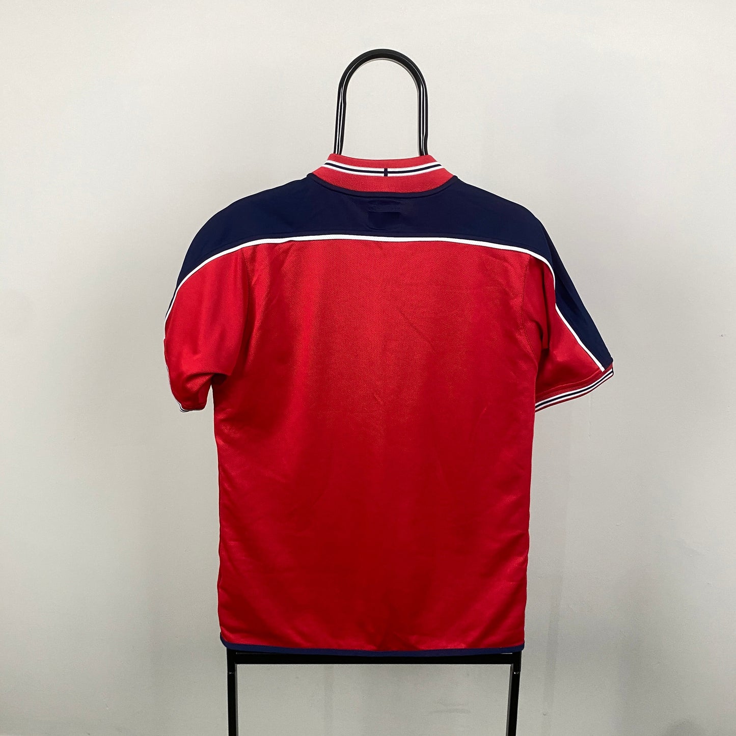 Retro Umbro Norway Football Shirt T-Shirt Red Small