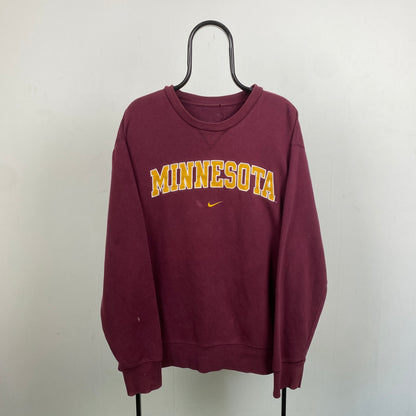 90s Nike Minnesota Centre Swoosh Sweatshirt Red XXL