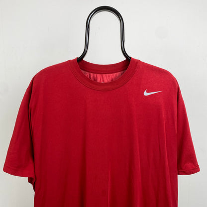00s Nike Dri-Fit Miller T-Shirt Red XXL