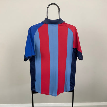 90s Nike Barcelona Football Shirt T-Shirt Red Small