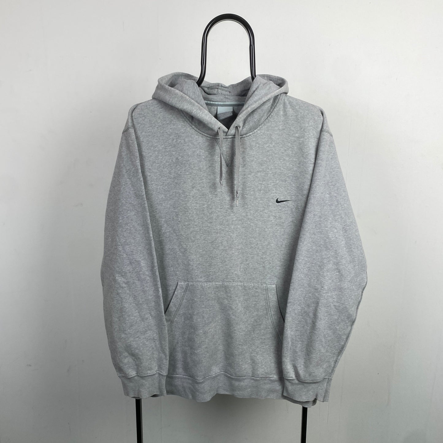 00s Nike Heavyweight Hoodie Grey Large