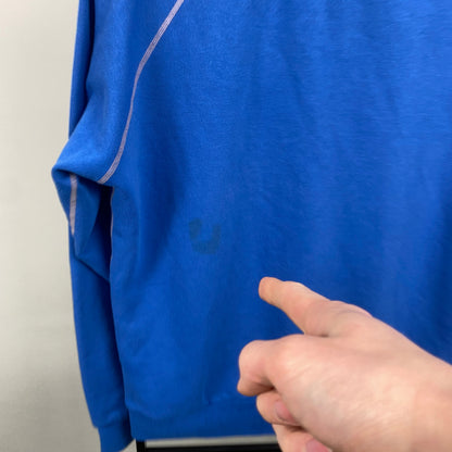 80s Nike John McEnroe Checkerboard Sweatshirt Blue Medium