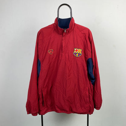 00s Nike Barcelona Reversible Coat Jacket Red Blue Medium