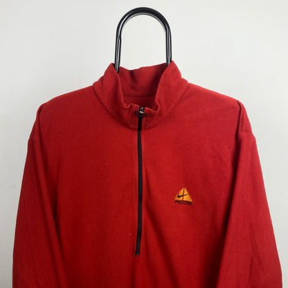 90s Nike ACG Fleece Sweatshirt Red XL