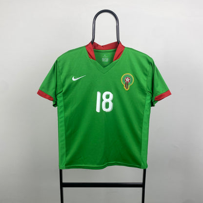 00s Nike Morocco El Boukhari Football Shirt T-Shirt Green Small
