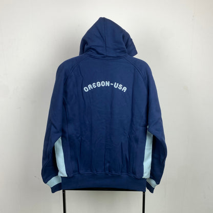 90s Nike Zip Hoodie Blue Small