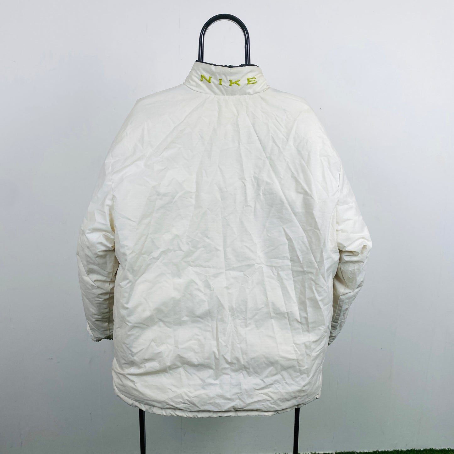 90s Nike Reversible Puffer Jacket Black Medium
