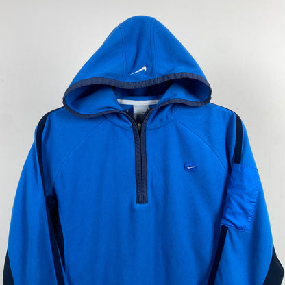 00s Nike Tn Hex Hoodie Blue Womens Large