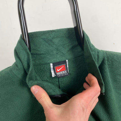 90s Nike South Africa Rugby Fleece Sweatshirt Green Large