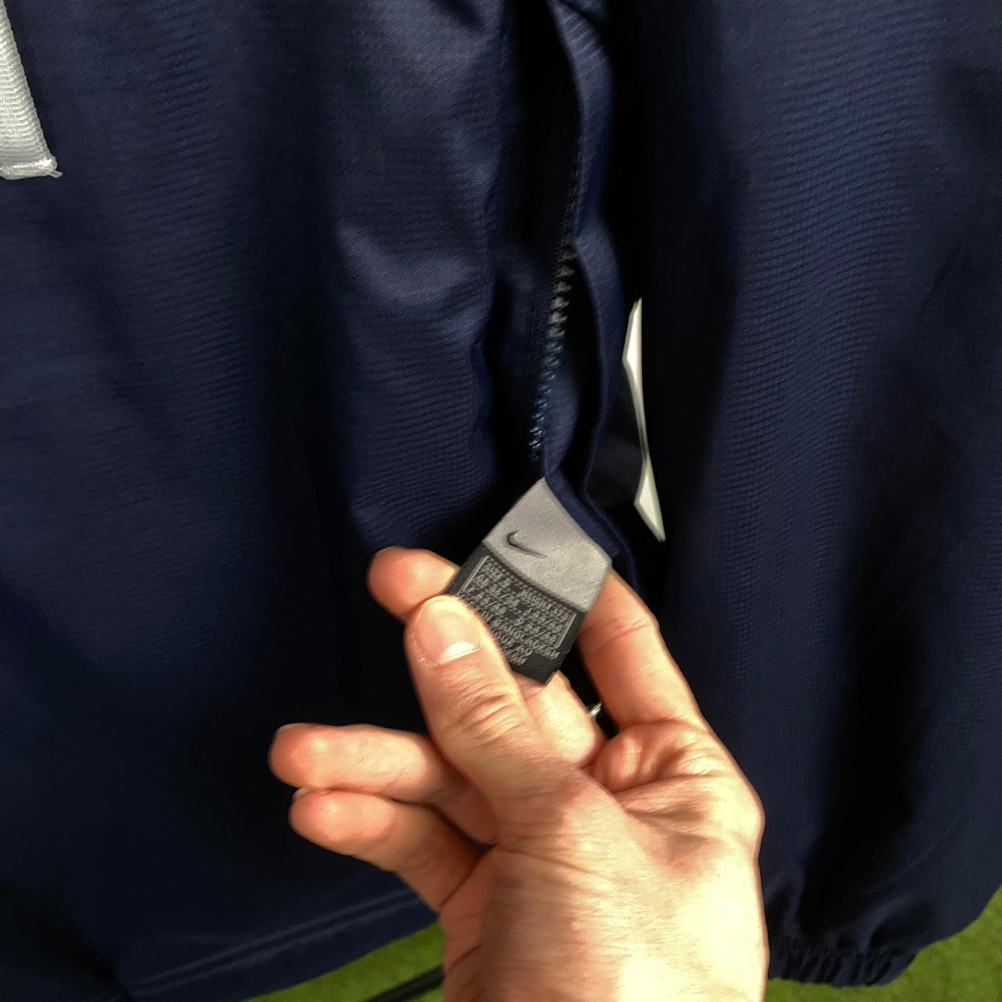 00s Nike Reversible Sidewinder Fleece Coat Jacket Blue Small