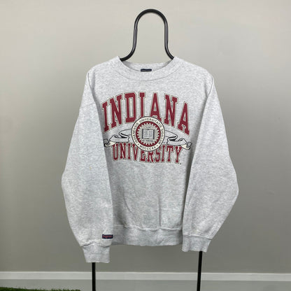 Retro 00s Indiana University Sweatshirt Grey XL