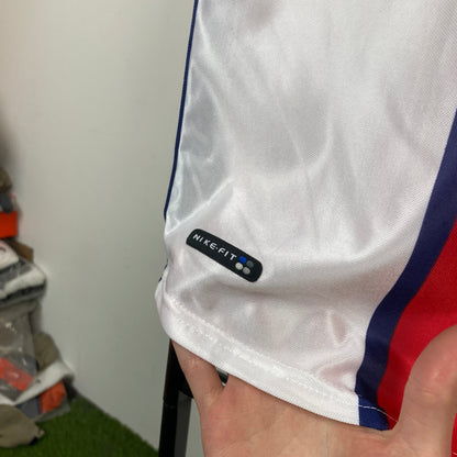 90s Nike PSG Football Shirt T-Shirt White XS
