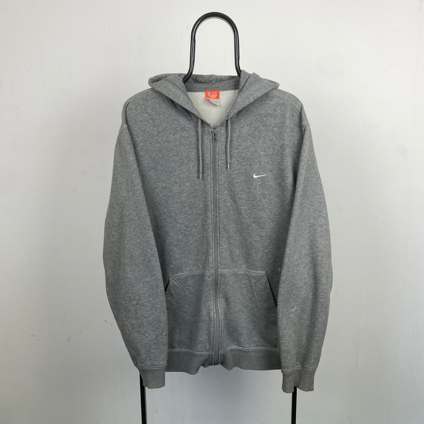 00s Nike Heavyweight Zip Hoodie Grey XXL