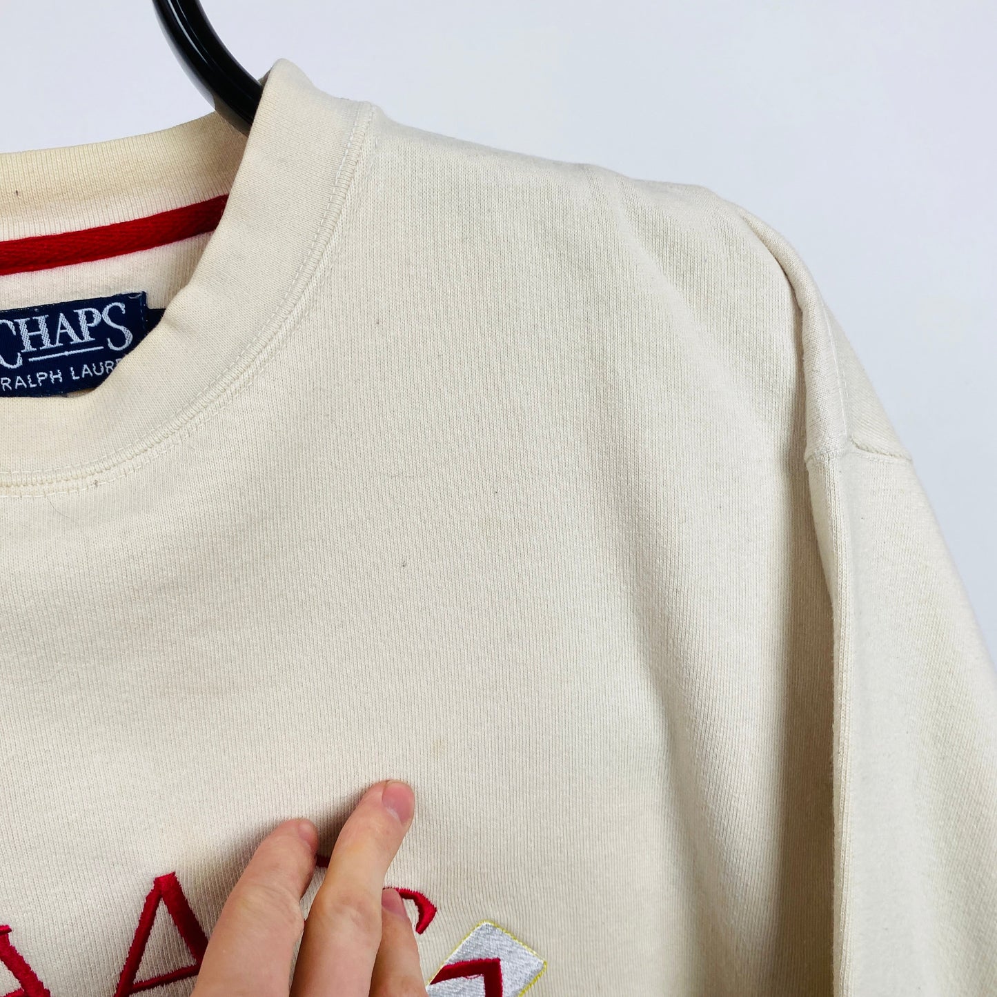 Retro Chaps Ralph Lauren Sweatshirt Brown Small