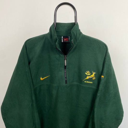 90s Nike South Africa Rugby Fleece Sweatshirt Green Large