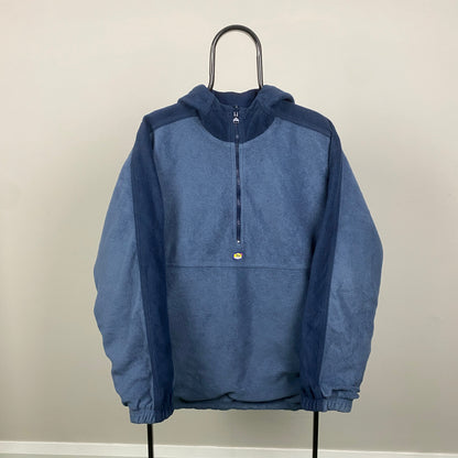 00s Nike Tn Air Reversible Fleece Coat Jacket Blue Large
