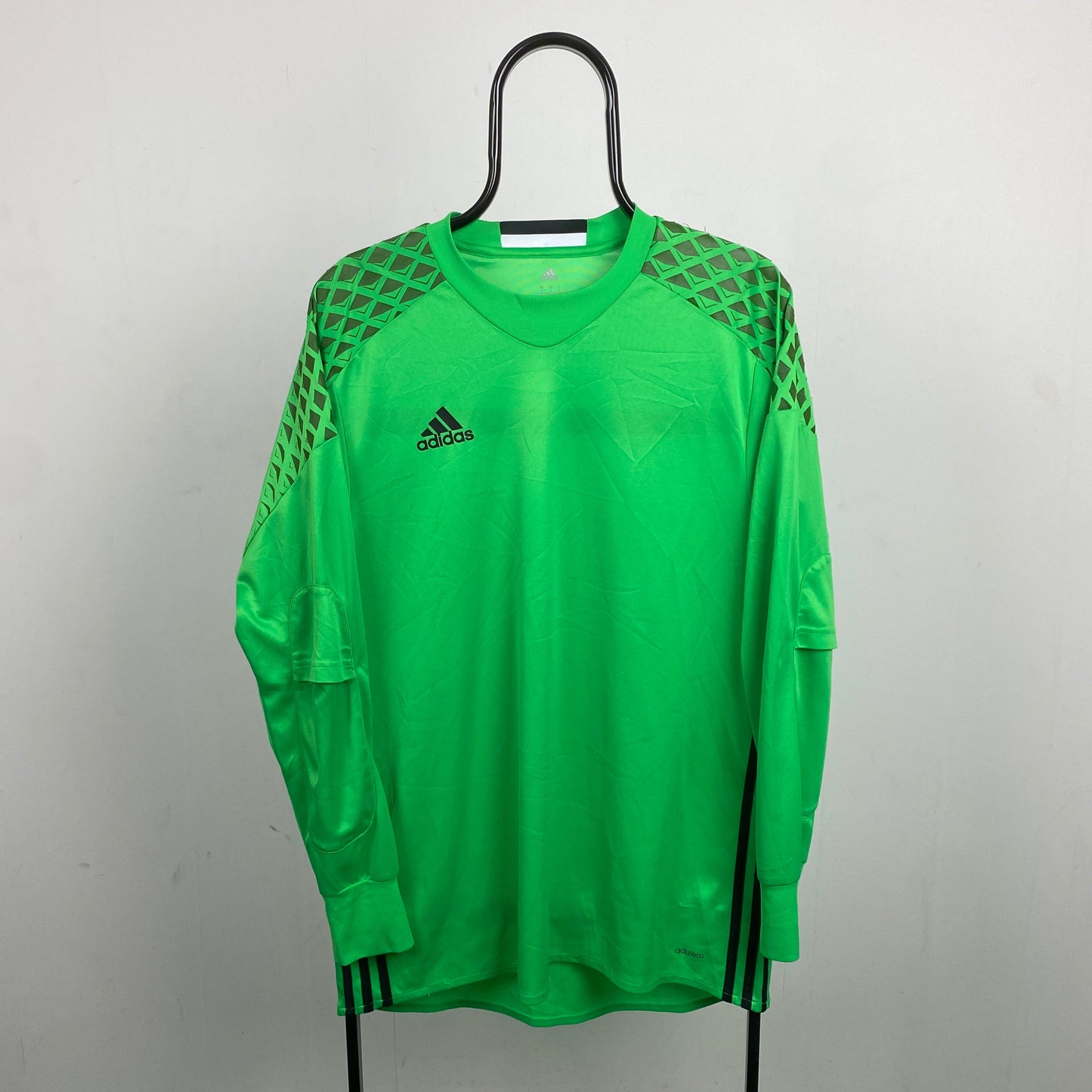 00s Adidas Football Shirt T-Shirt Green Large
