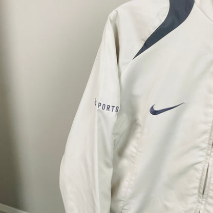 00s Nike T90 Porto FC Windbreaker Jacket Grey Medium