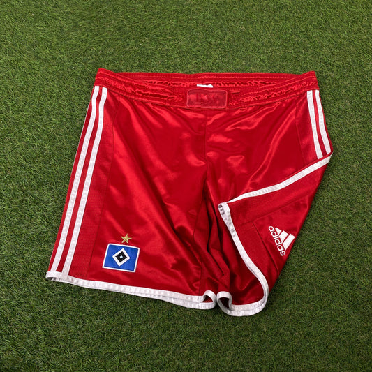 00s Adidas Bayern Munich Football Shorts Red Small