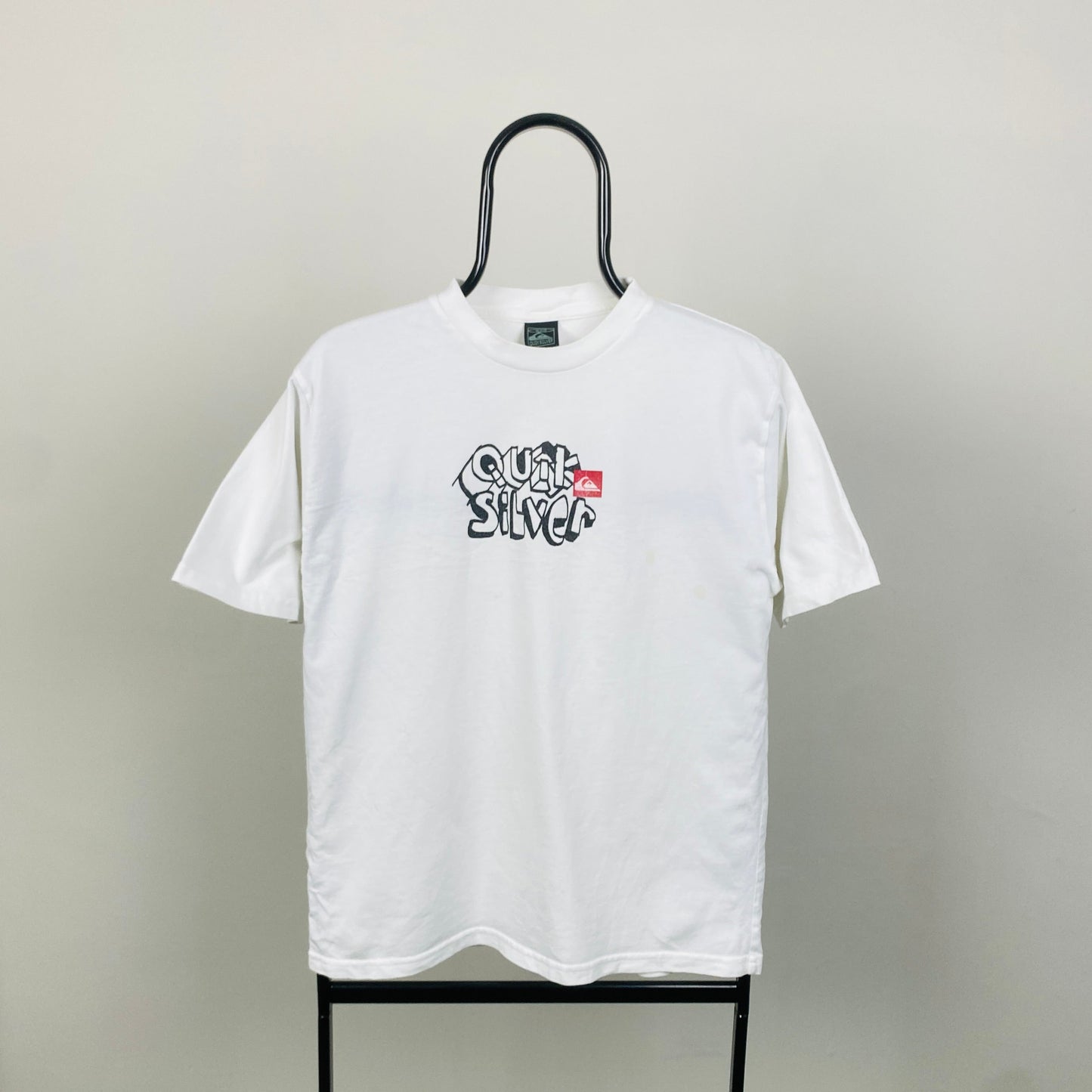 Retro Quiksilver T-Shirt White Small