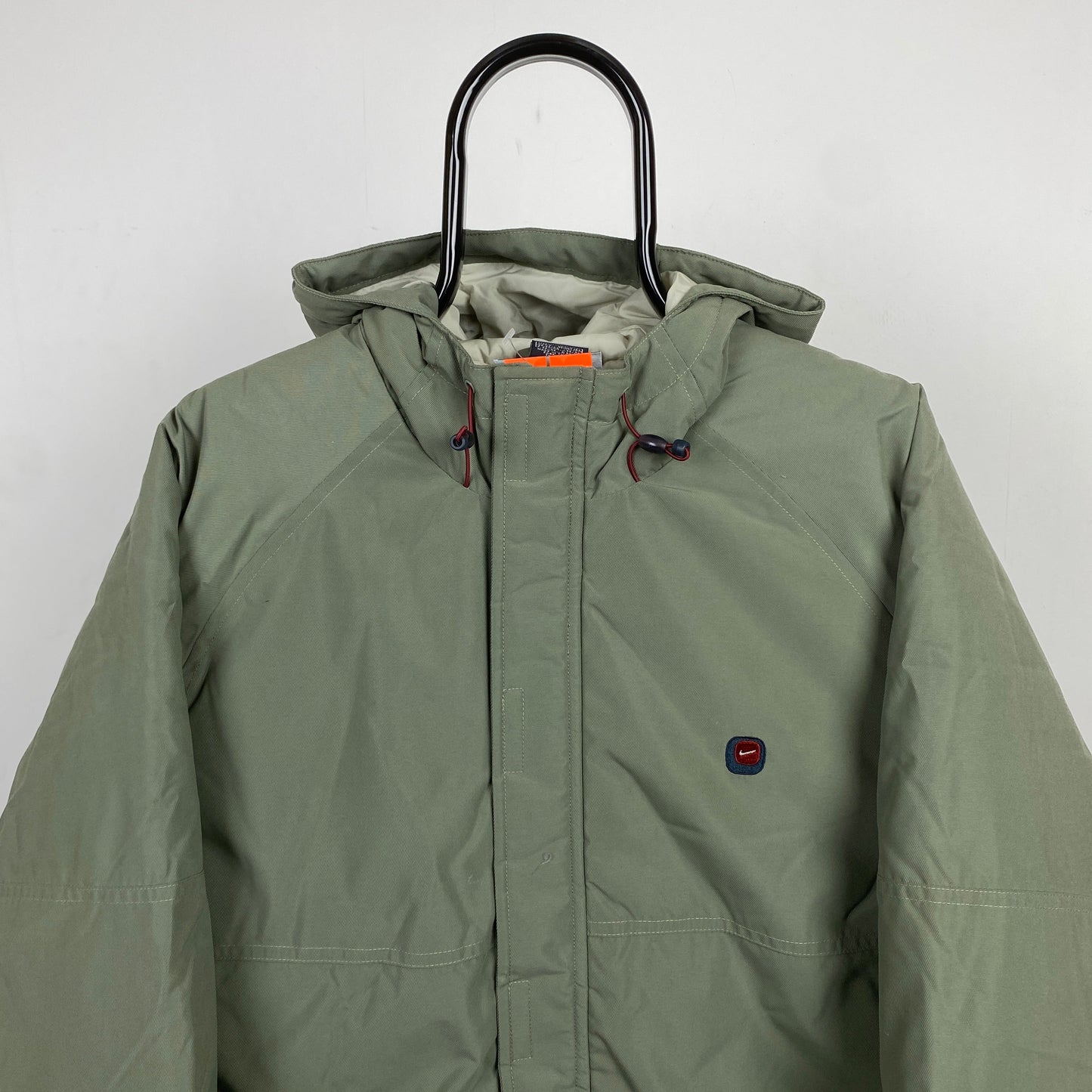 90s Nike Puffer Jacket Green Large