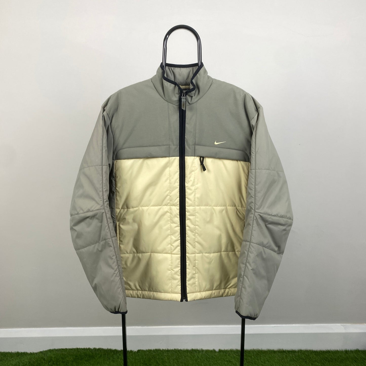00s Nike Puffer Jacket Brown Small