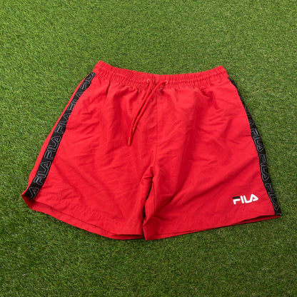 Retro Fila Shorts Red Small