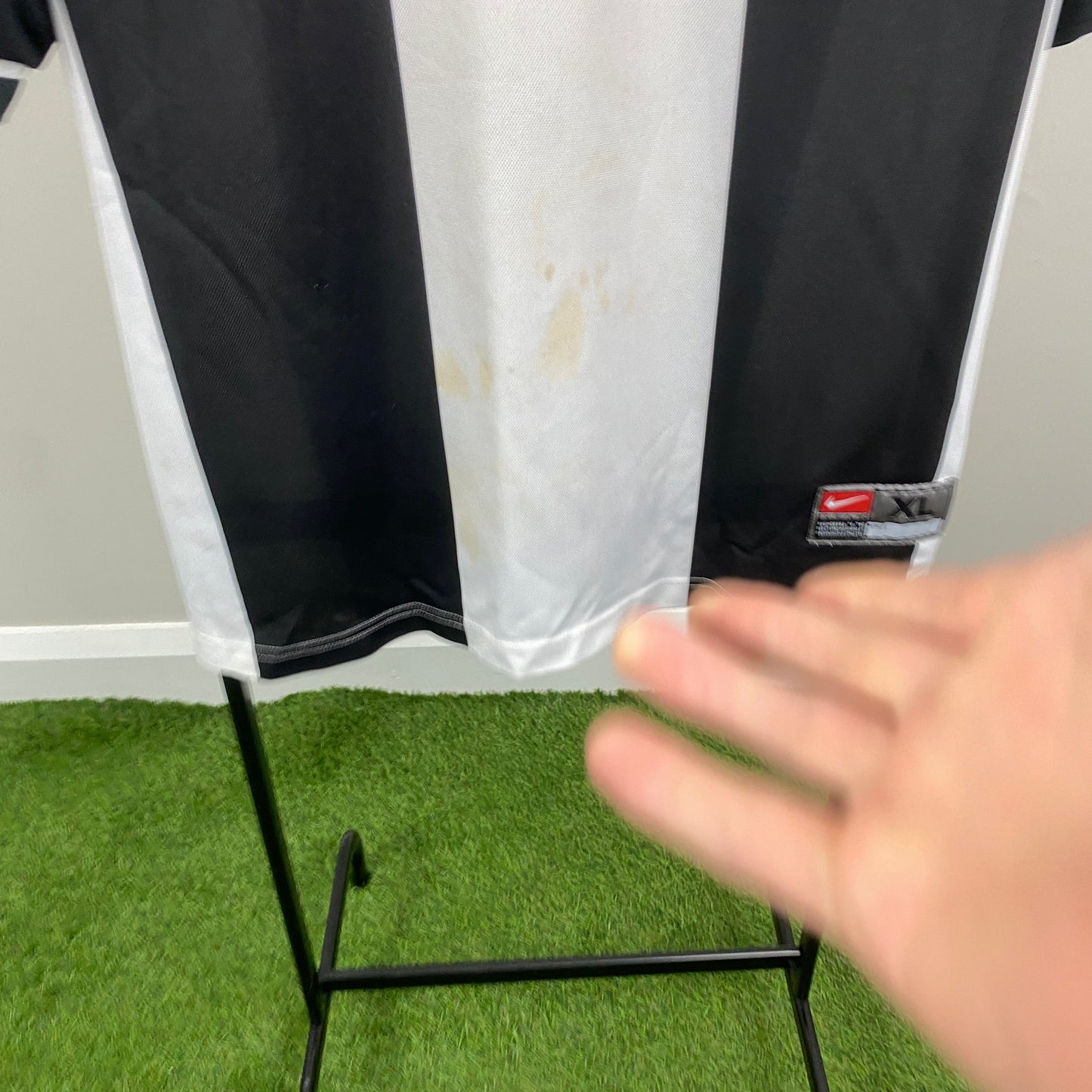 90s Nike Football Shirt T-Shirt Black XL