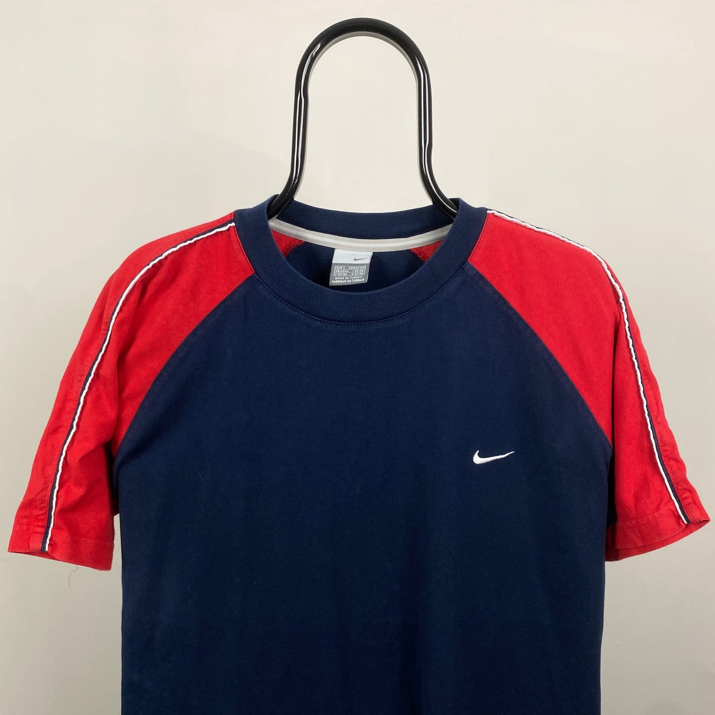 00s Nike Contrast T-Shirt Blue Large
