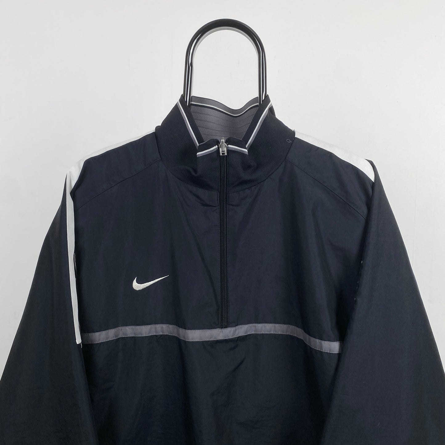 00s Nike Reversible Fleece Coat Jacket Black XL
