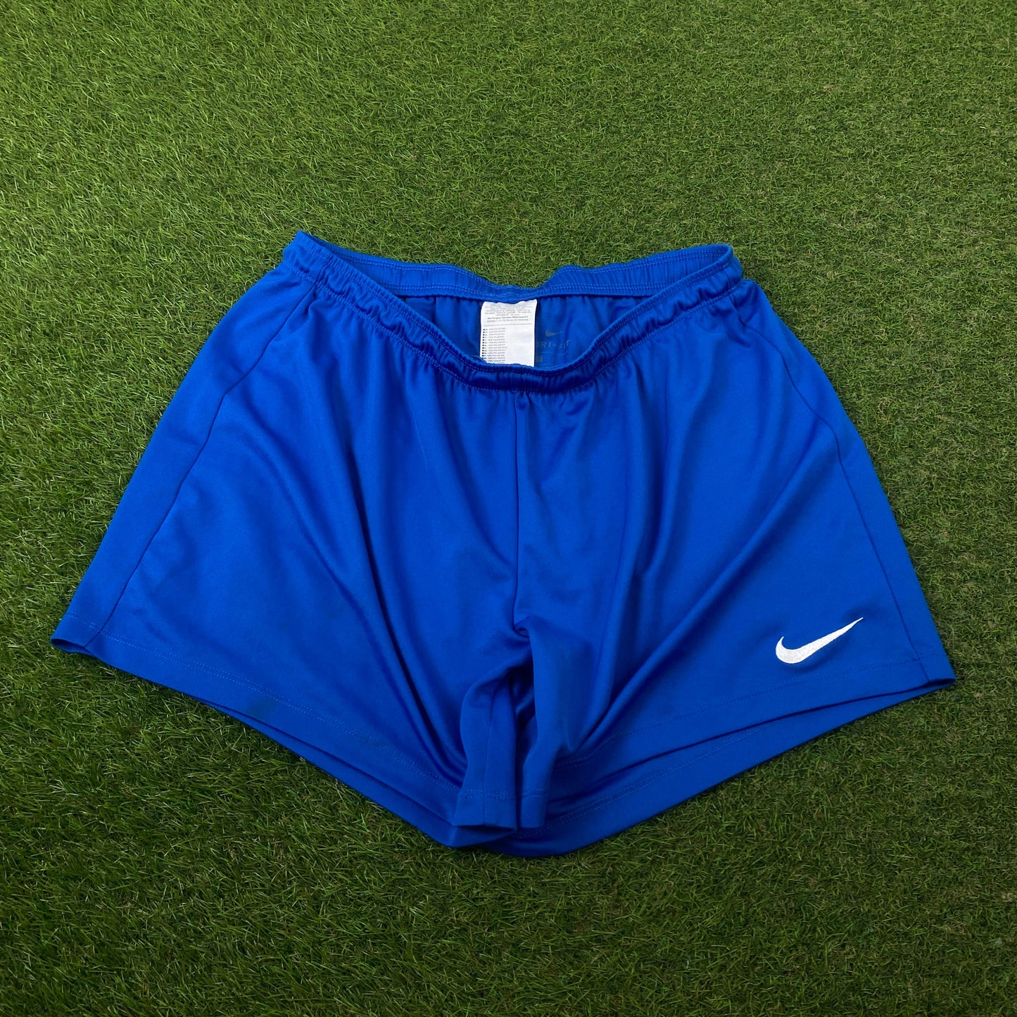 00s Nike Football Shorts Blue Large