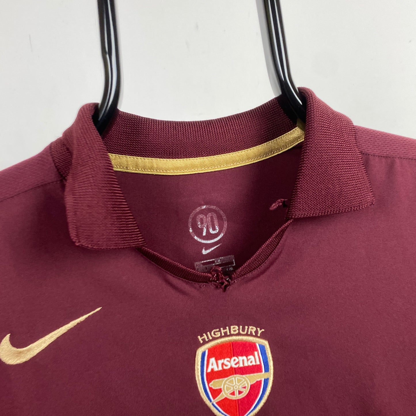 00s Nike Arsenal Highbury Football Shirt T-Shirt Red Small