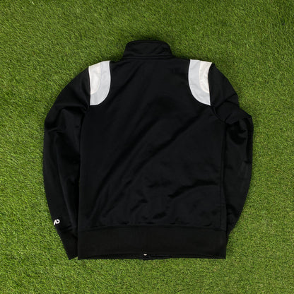 00s Nike Windbreaker Jacket + Joggers Set Black Medium