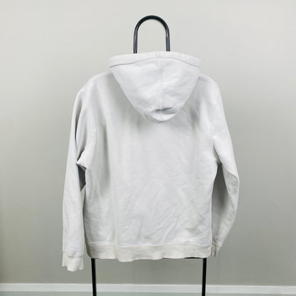 Retro 00s Stussy Hoodie White Large