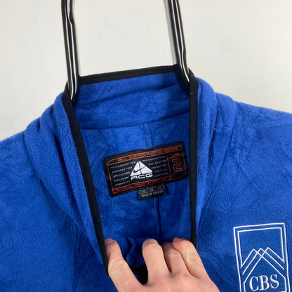 90s Nike ACG Winter Olympic Games Fleece Sweatshirt Blue Medium