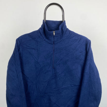 Retro Patagonia Capilene Fleece Sweatshirt Blue Small